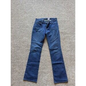 Eddie Bauer Curvy Fit Bootcut Women's Size 6L Blue Denim Jeans Stretch 5-Pocket